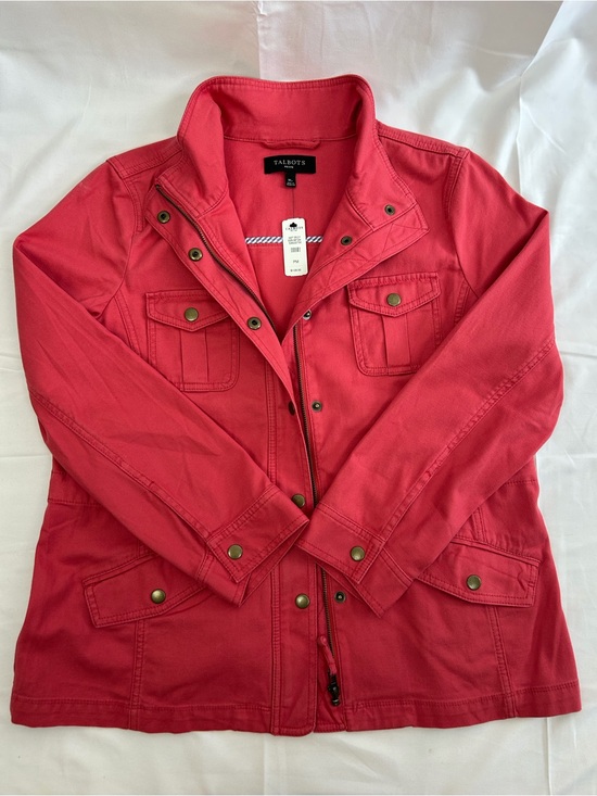 Talbots Jackets & Blazers - *NEW* Talbots Lightweight Utility Chore Jacket Pink Petite Medium